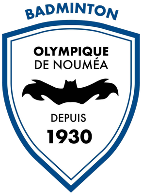 Blason de l'Olympique de Nouméa, section badminton, depuis 1930